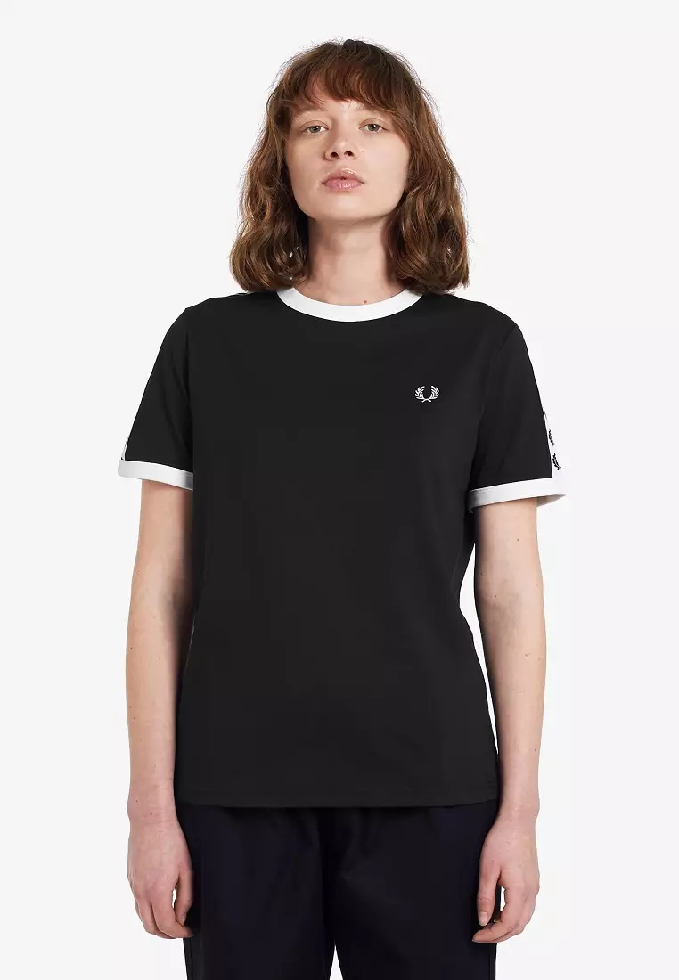 Buy Fred Perry G6347 - Taped Ringer T-Shirt - (Black) 2025