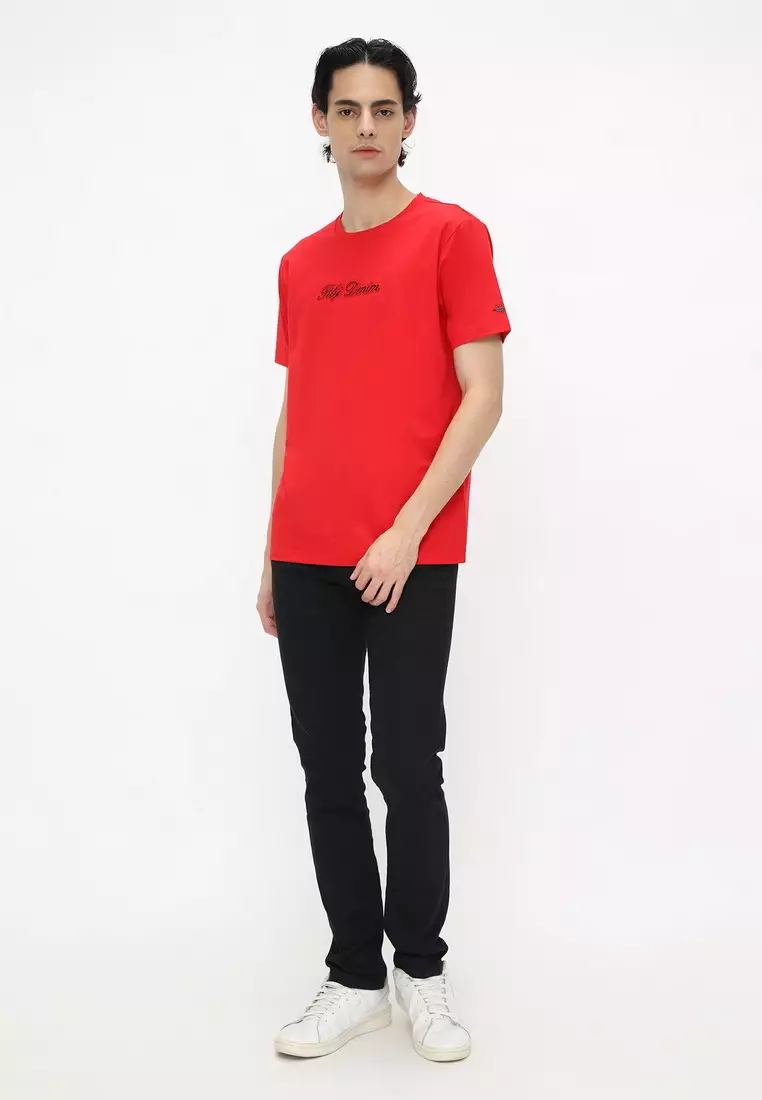 RBJ T-Shirt Cotton Spandex Emboss Pria 2482370761