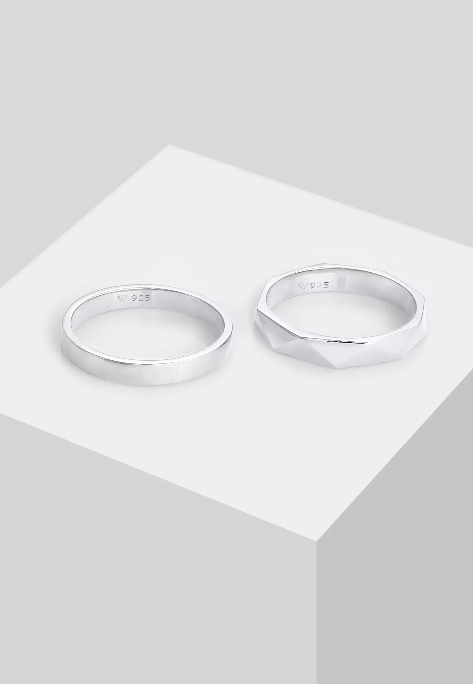 Ring Woman Basic Hexagon Hammered