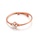 Glamorousky silver Simple and Elegant Plated Rose Gold Four-leafed Clover Shell 316L Stainless Steel Bangle 9BE1CACFD6F728GS_1