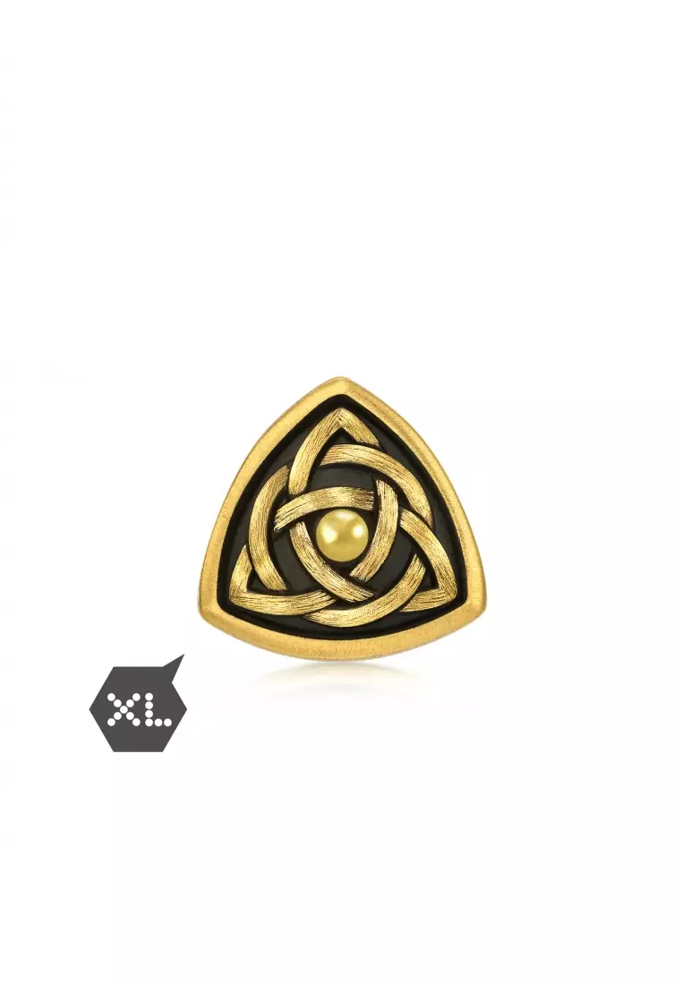 999 Gold Symbolising Blessings and Protection Charm for Men 94593C  [Bracelet not included]