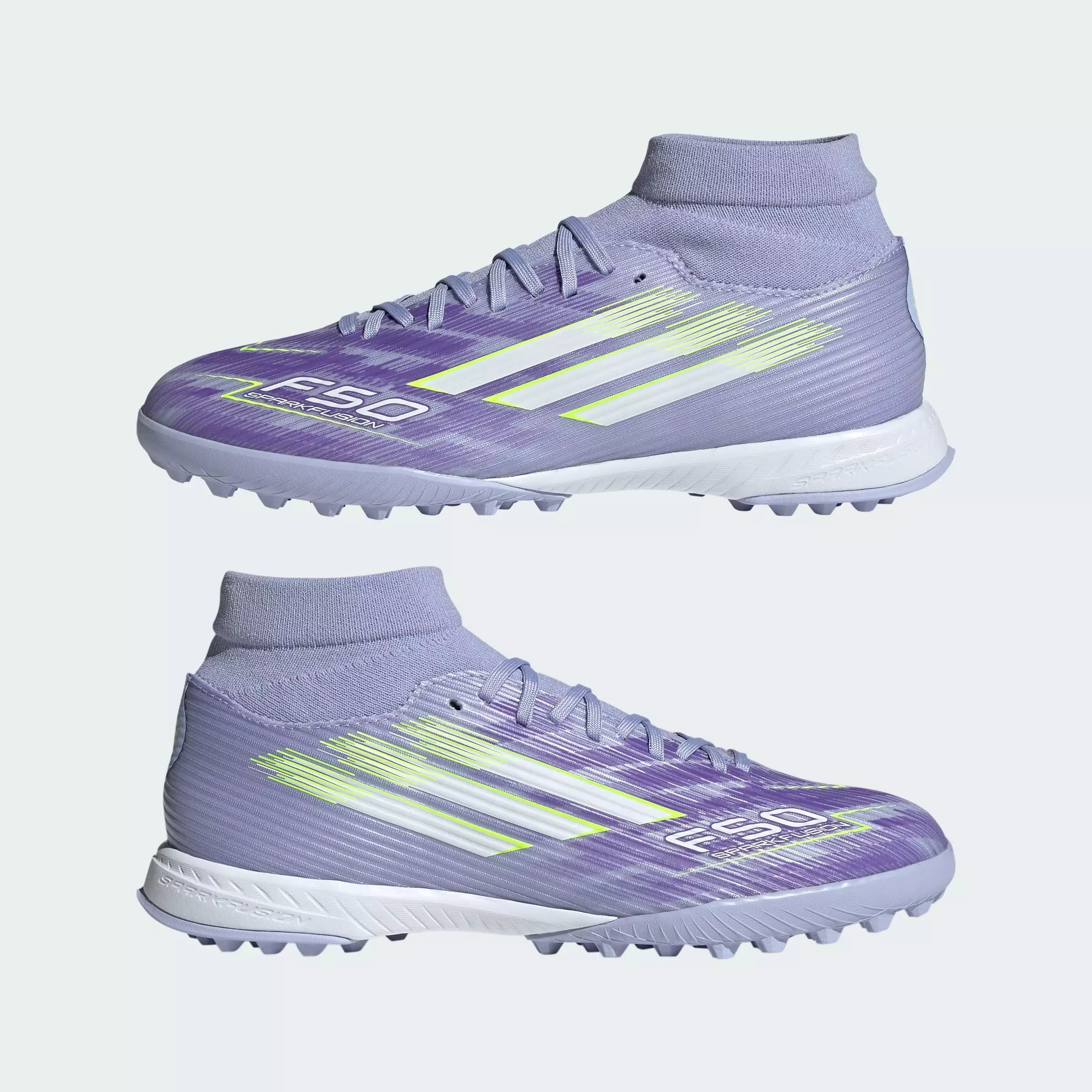 Football F50 Sparkfusion League Turf Boots Women Purple JI0014