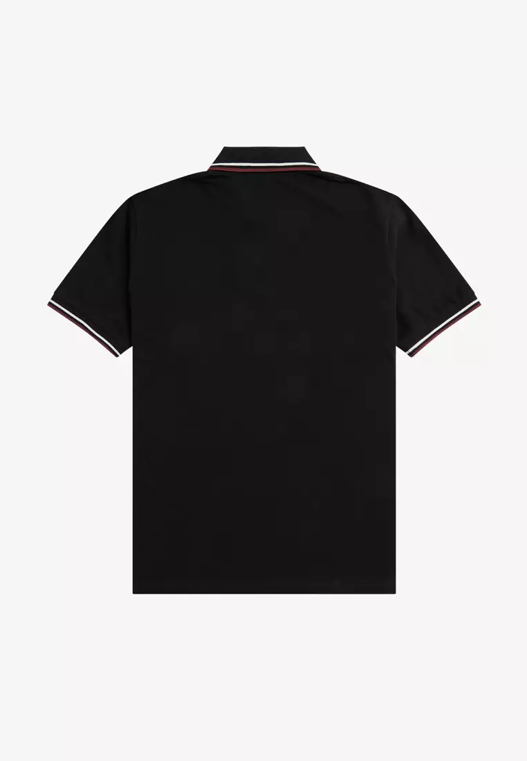 Fred Perry M12 Made in England Twin Tipped Fred Perry Shirt (Black / gne / Champagne)