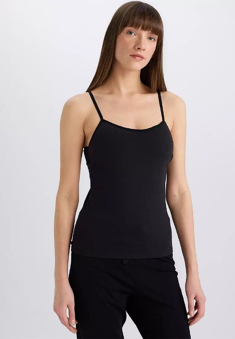 Fall in Love Regular Fit Cotton Tank Top