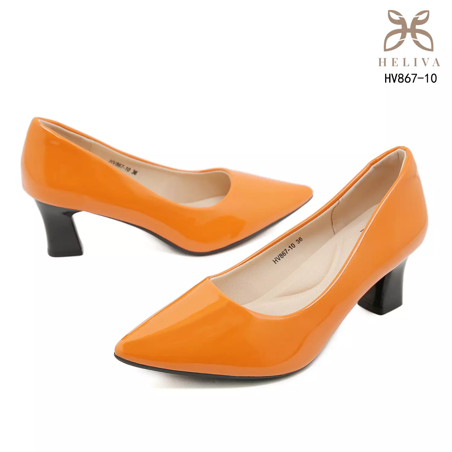 Heliva Livanna Classic Pointed Toe Glossy Heels 5.5cm Sole HV867-10