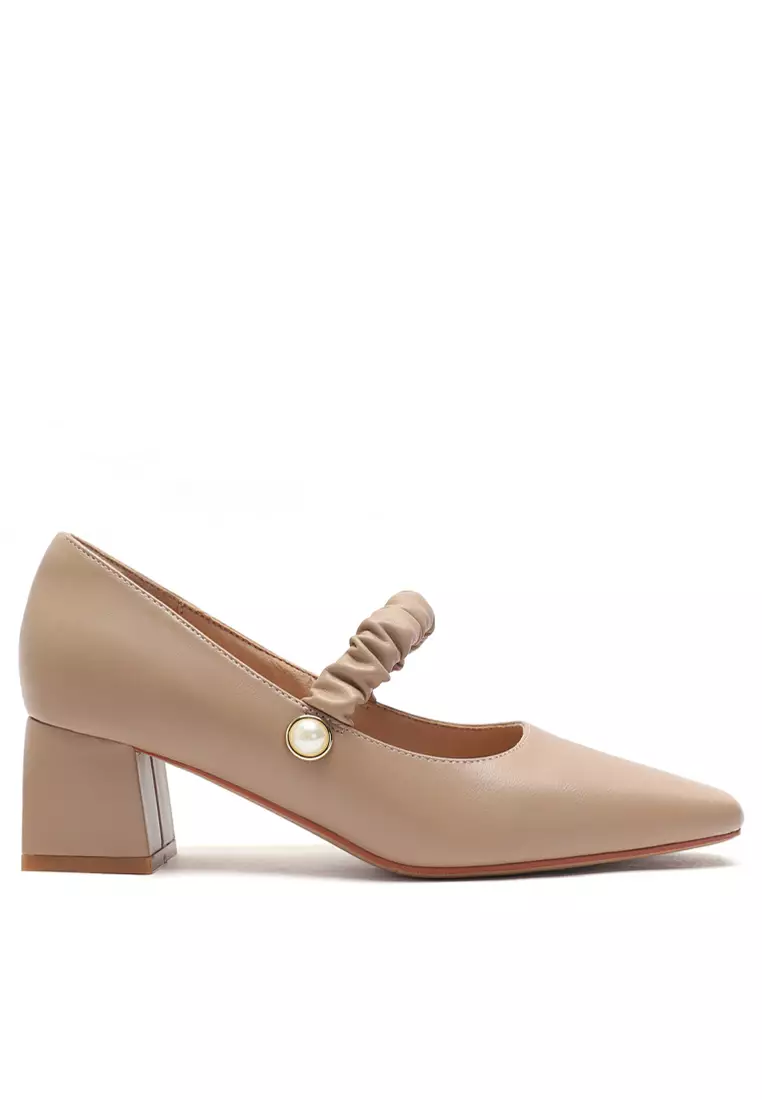 Discount on Twenty Eight Shoes  shoes - SKU: 5cm Pleated Strap Mary Jane Shoes 1290-5