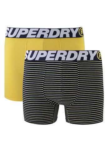 Superdry black and yellow and multi Packs of 2 Boxers 289E4USF53E5B5GS_1