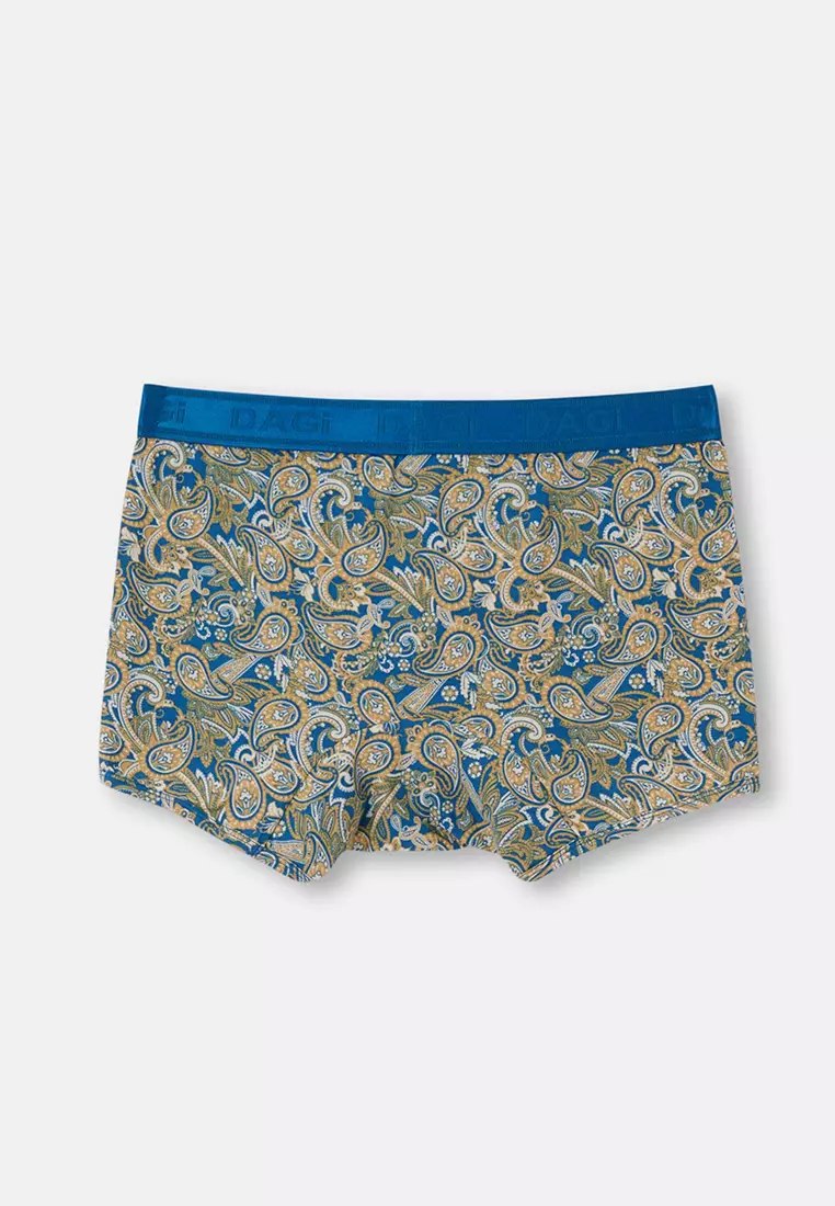 Buy DAGİ 3-Pack Green Boxer, Paisley Print, Slim Fit, Short Leg