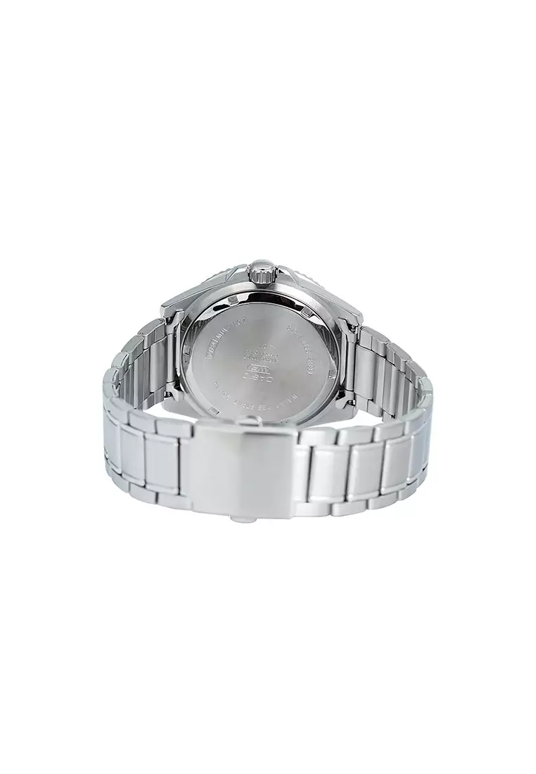 Men Analog Watch MDV-107D-1A1V Silver Stainless Steel Strap