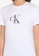 Calvin Klein white Mono T-Shirt 00410AA03DFD44GS_3