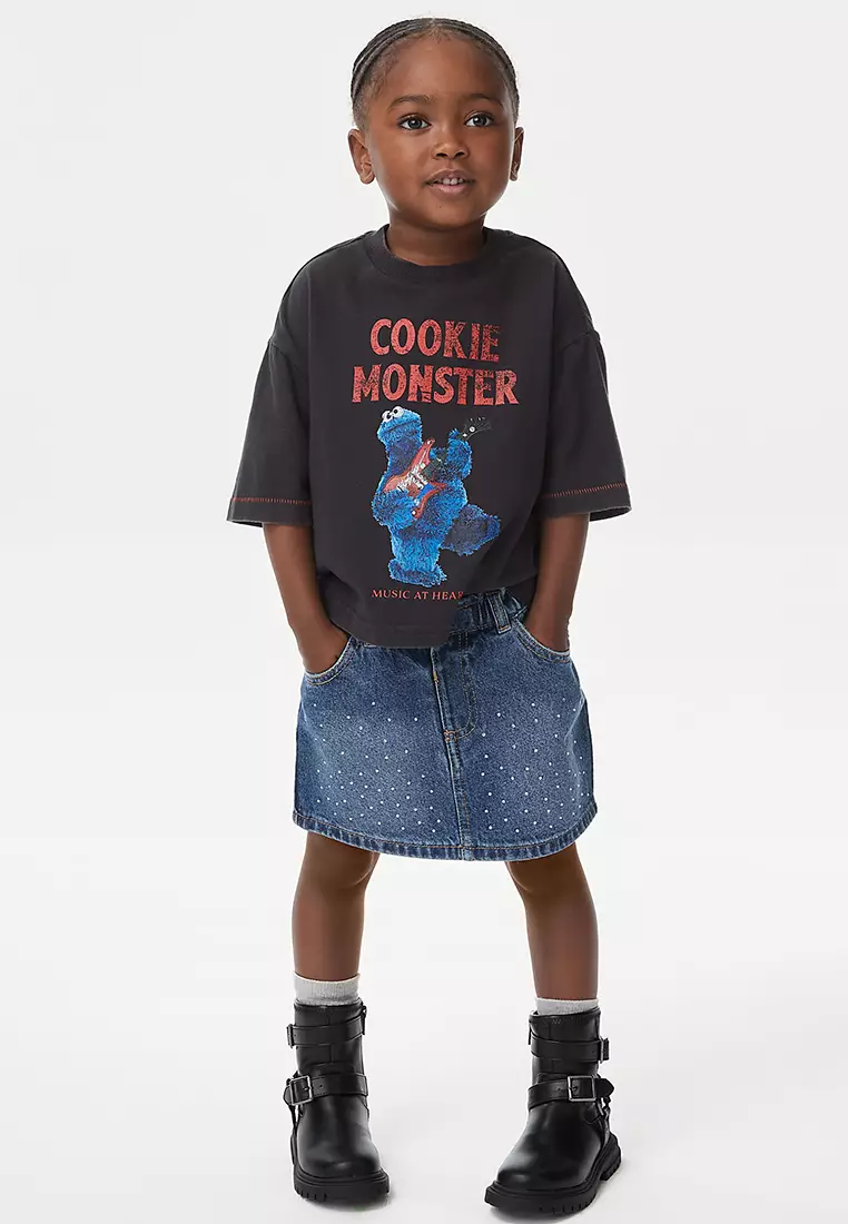 Pure Cotton Cookie Monster T-Shirt