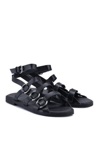  Jual  FOREVER  21  Faux Leather Strappy Sandals Original 