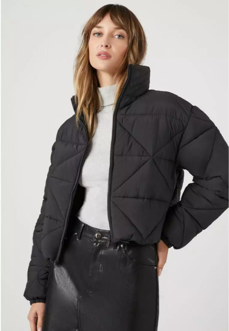 Cropped puffer jacket forever 21 hotsell