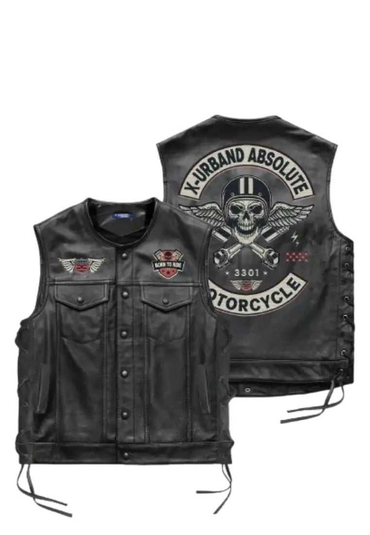 Rompi Motor Kulit Sintetis