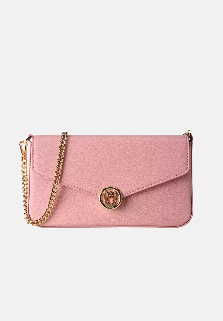 SUSEN SUSEN ROUND LOTUS CROSSBODY BAG PINK 2024 Buy SUSEN