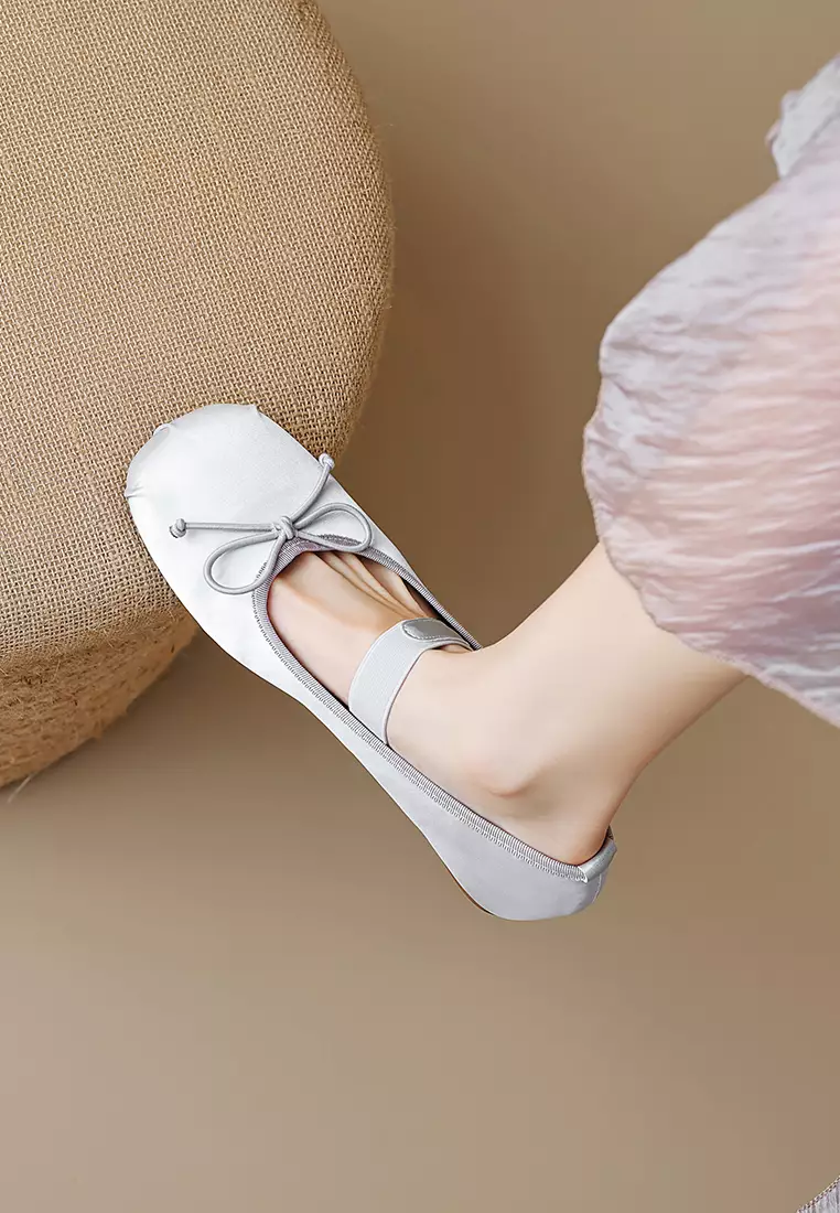 Elastic Strap Bowknot Mary Jane Shoes WW222-1