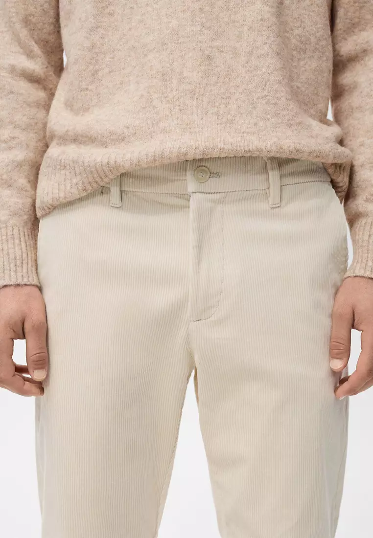 Corduroy Slim-Fit Trousers