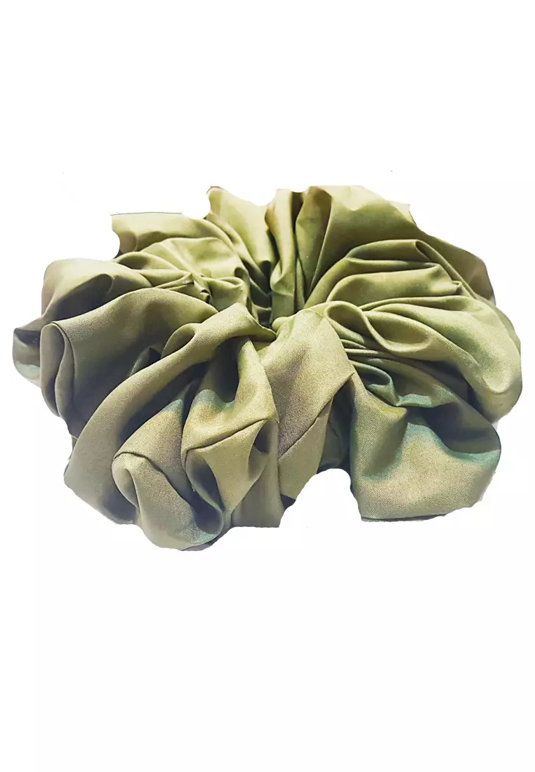 Hair Volumizer Scrunchie Green