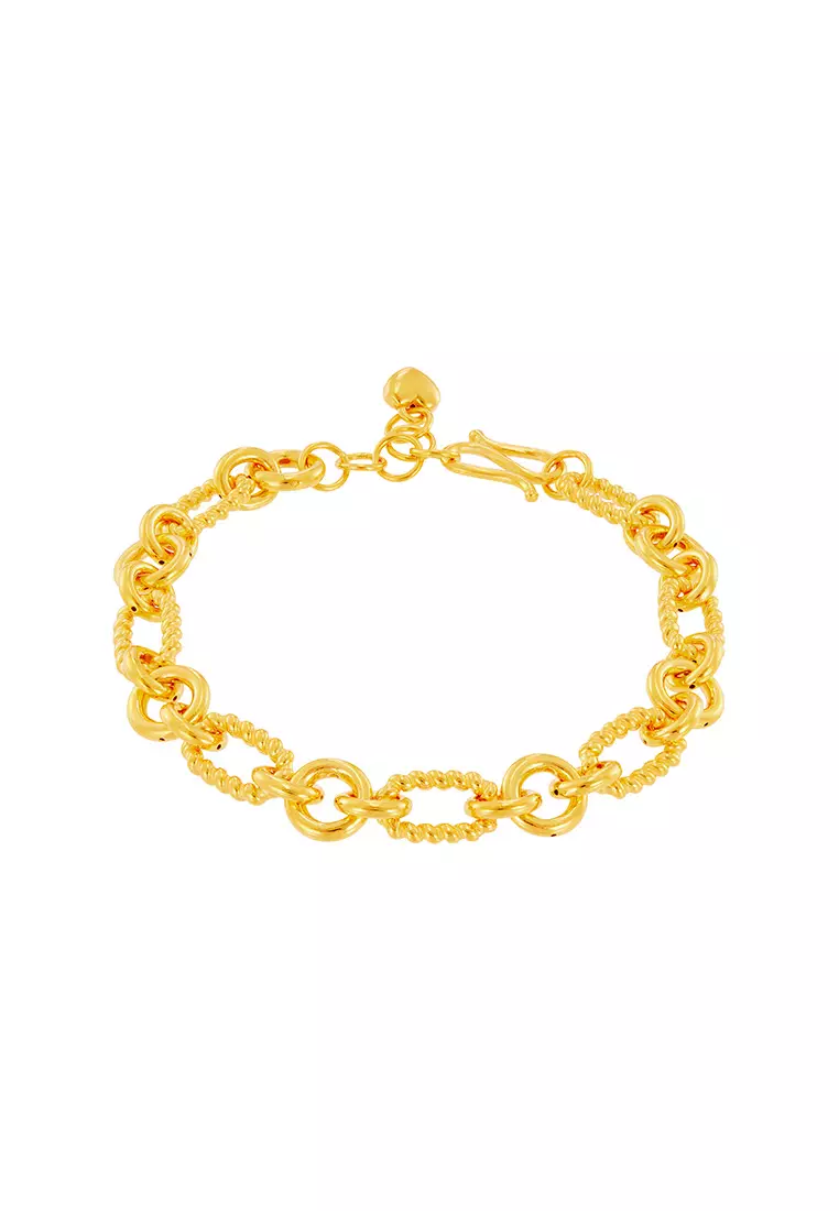 HABIB 999/24K Yellow  Gold Bracelet WWGB2370524