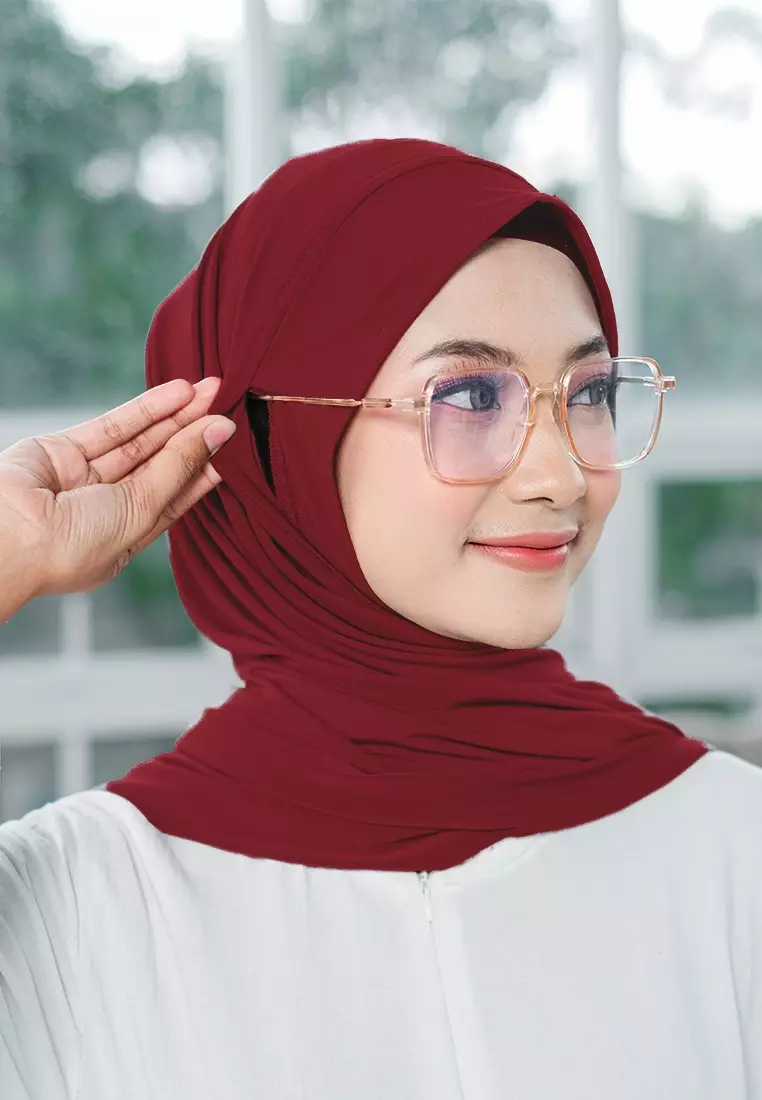 HIJAB INSTAN ZENYA - MAROON