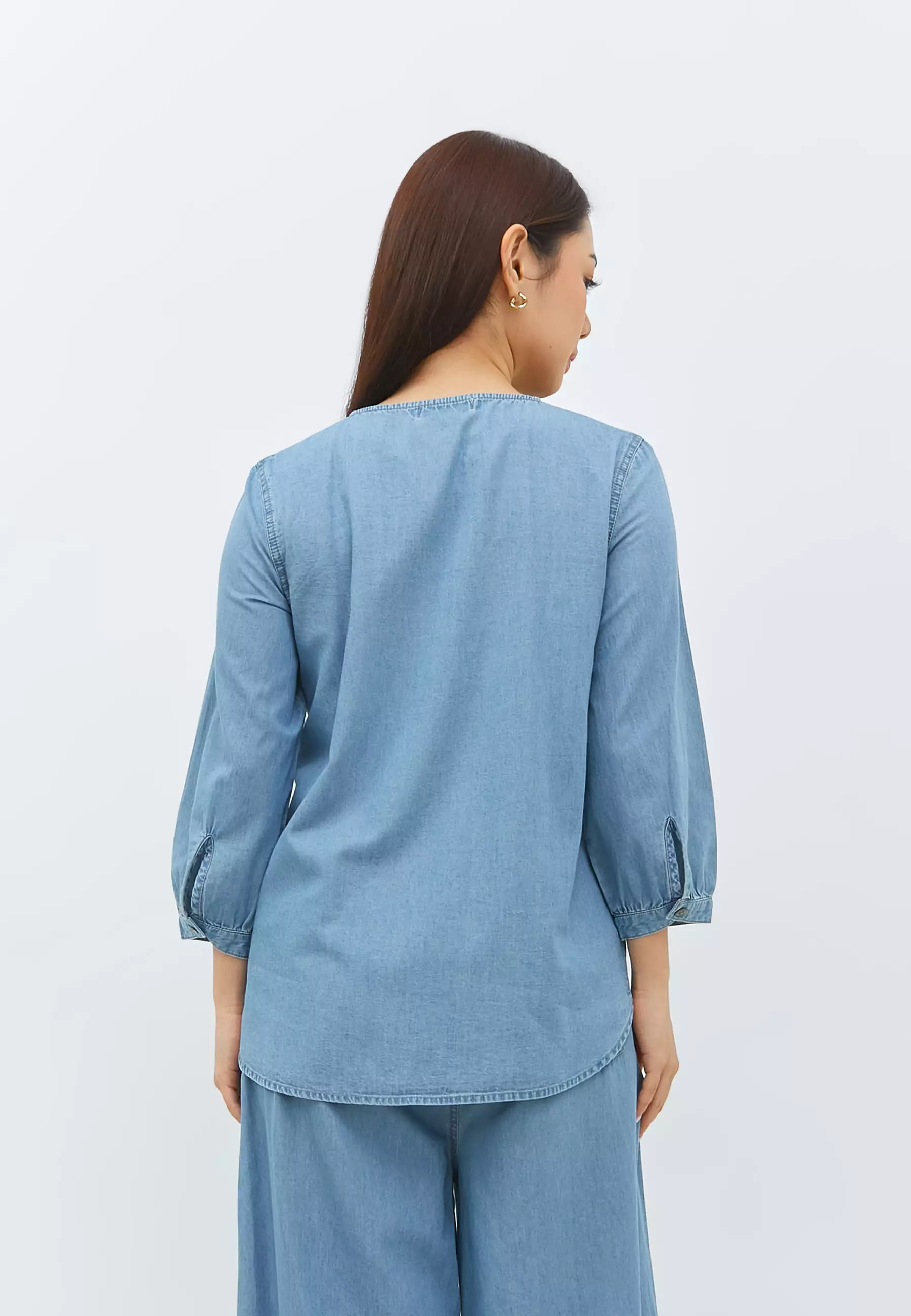 Clare Light Blue Blouse (G.13129)