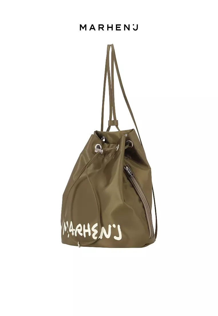 LEANNA Nylon Backpack Olive Khaki