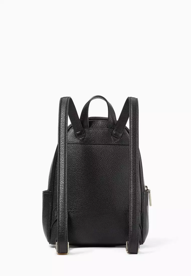 Kate Spade Leila Pebbled Leather Mini Dome Backpack Black