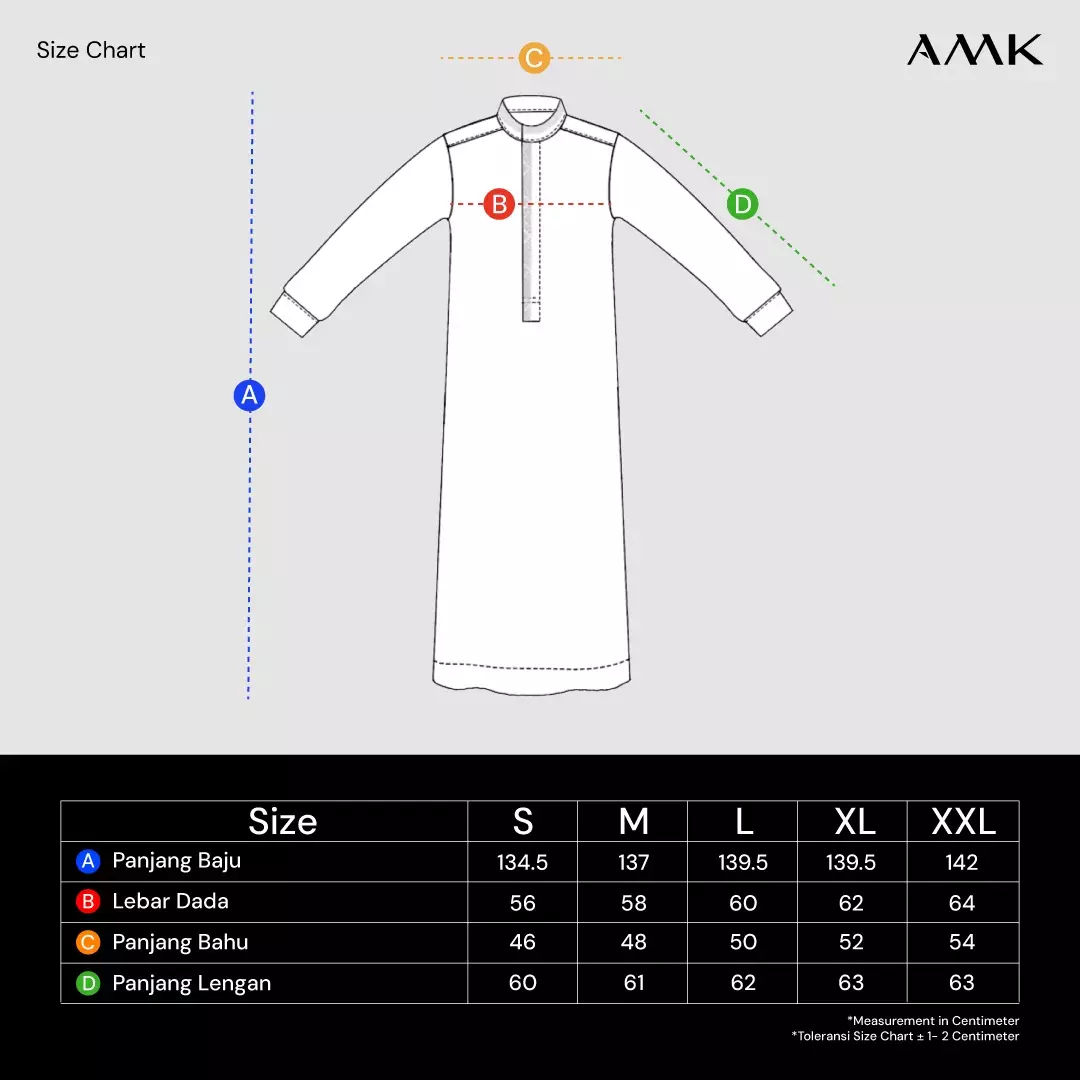 AMK Jubah Gamis Pria Thobe KK Taqi L/s Brown Warna Brown