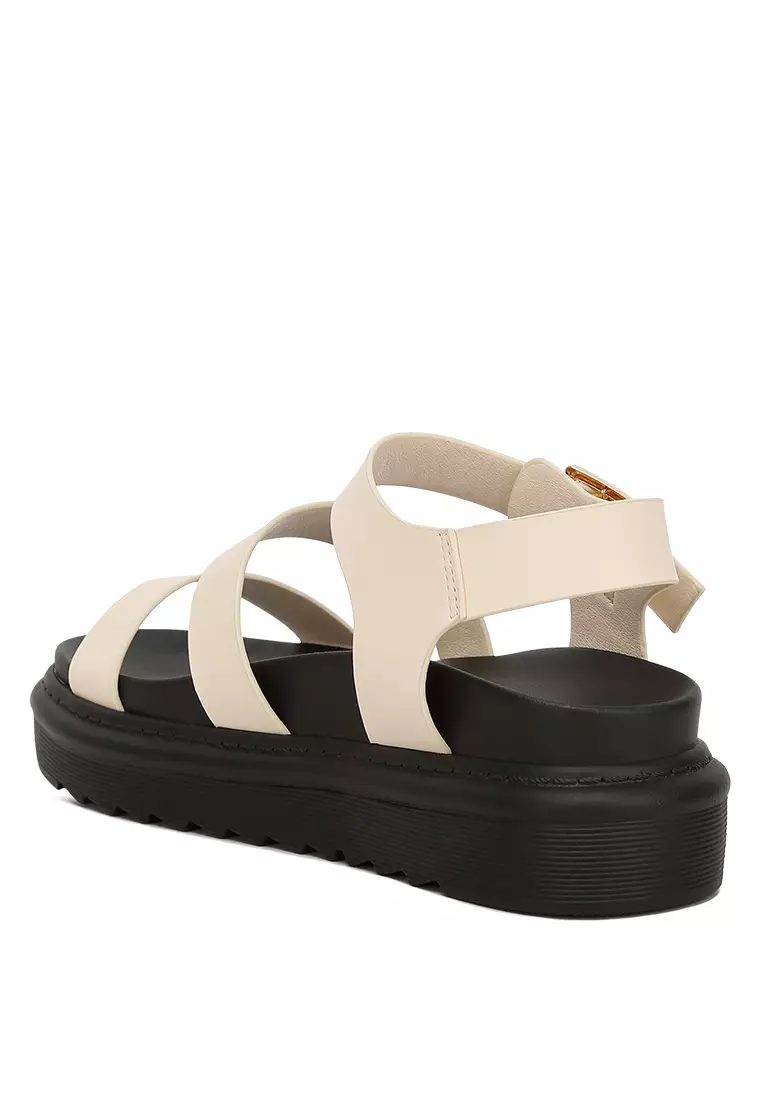 Pin Gesper Espadrille dalam warna Krem