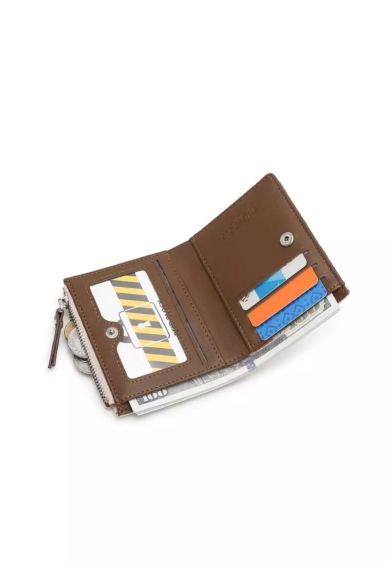 Women's Monogram RFID Blocking Wallet - Brown