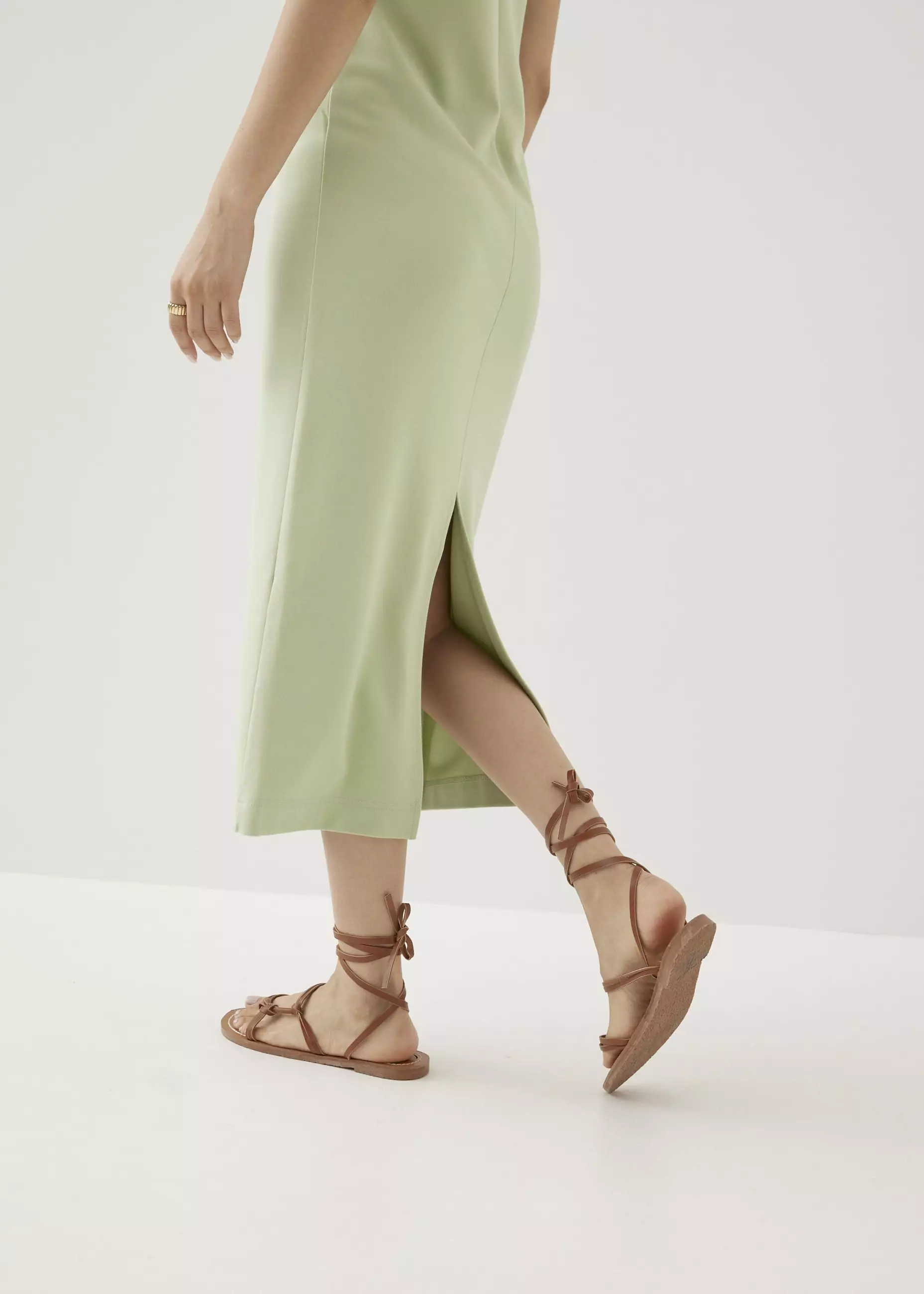 Dress Wanita - Tasmin Rayon Midaxi Shirt Dress