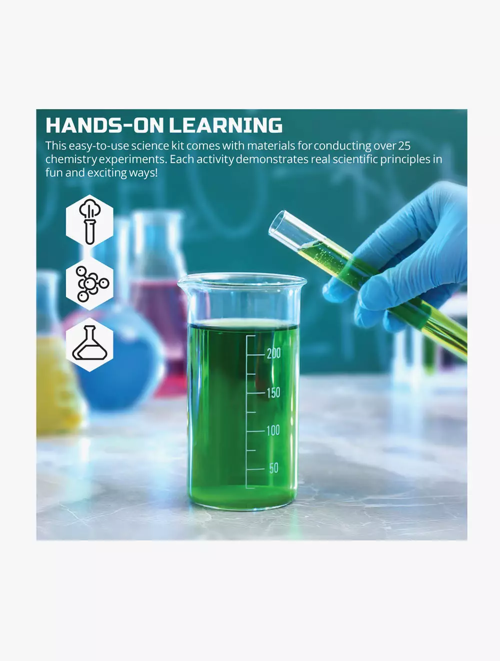 Discovery Mindblown Toy Reaction Lab Experiment Set 13pc - DCN1423011180 - Multi