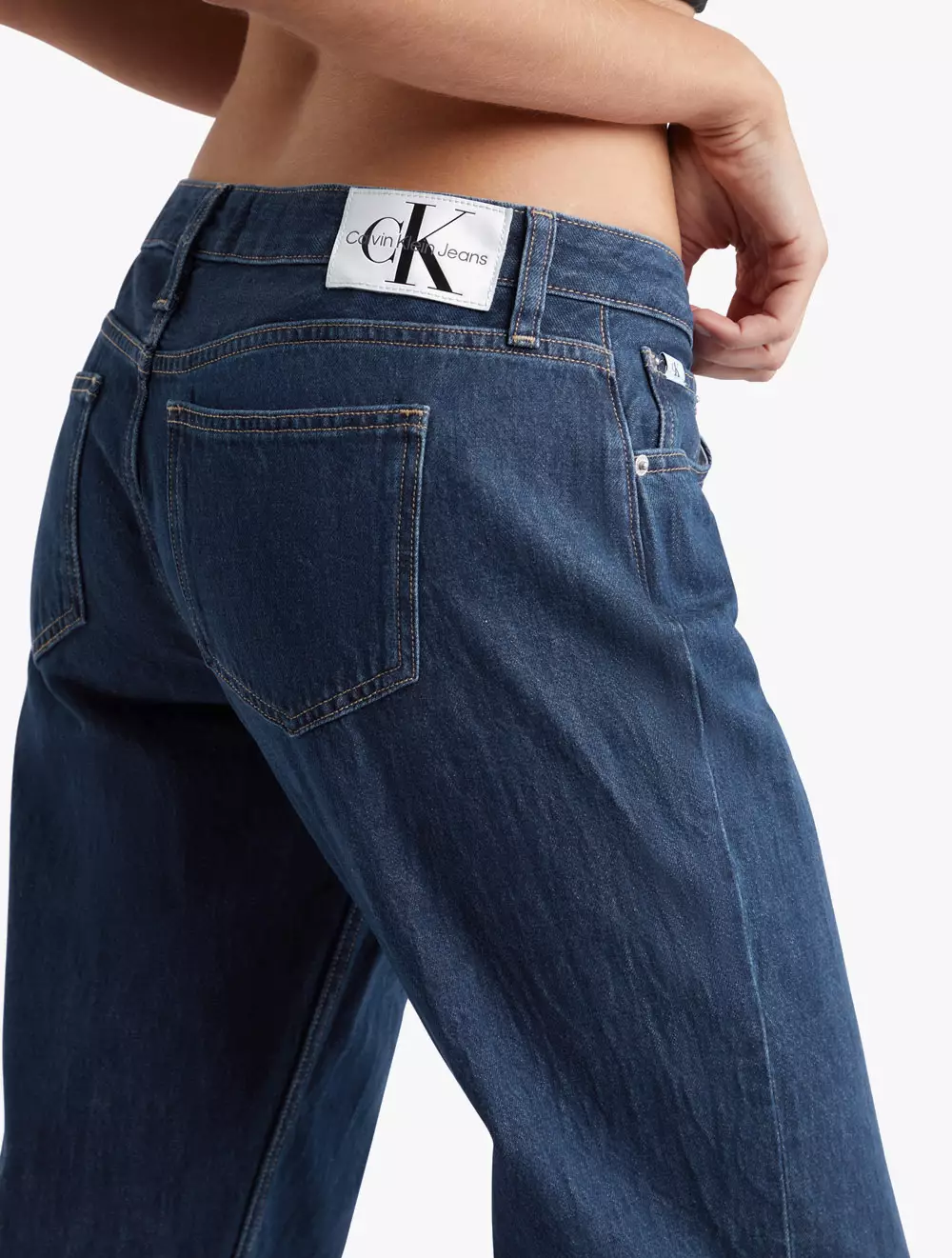 CALVIN KLEIN JEANS EXTREME LOW RISE BAGGY JEANS Blue blue
