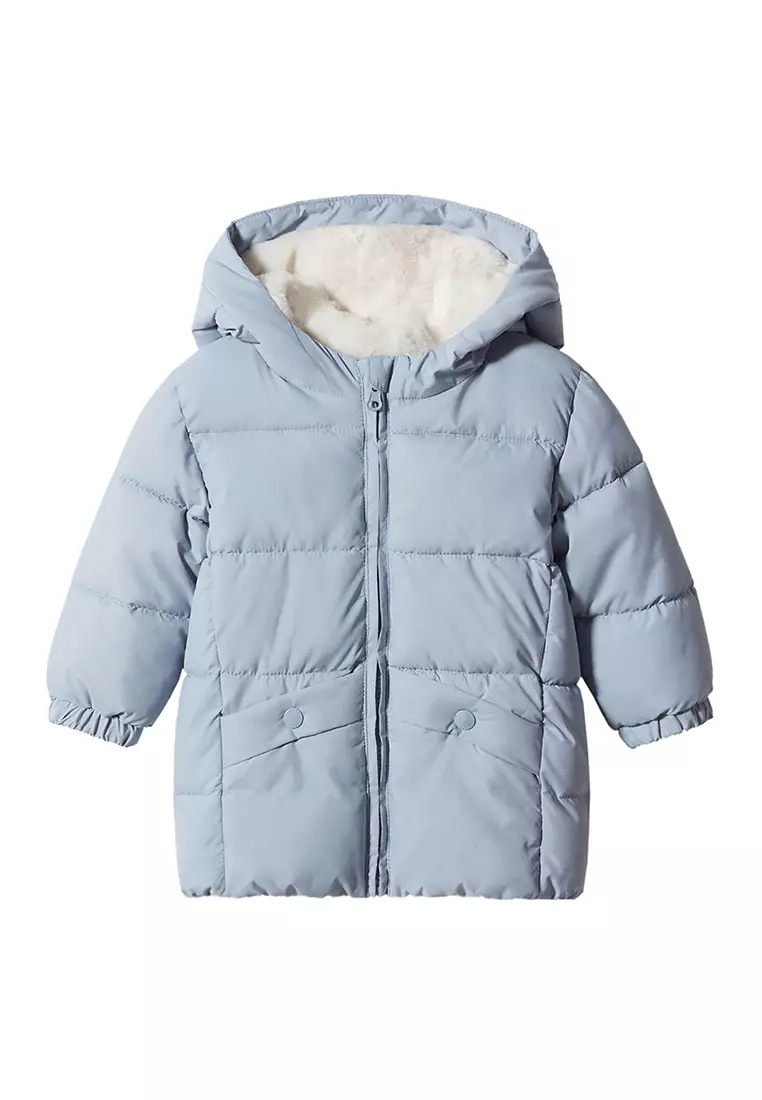 Buy MANGO BABY Padded Anorak Jacket With Shearling Lining 2024