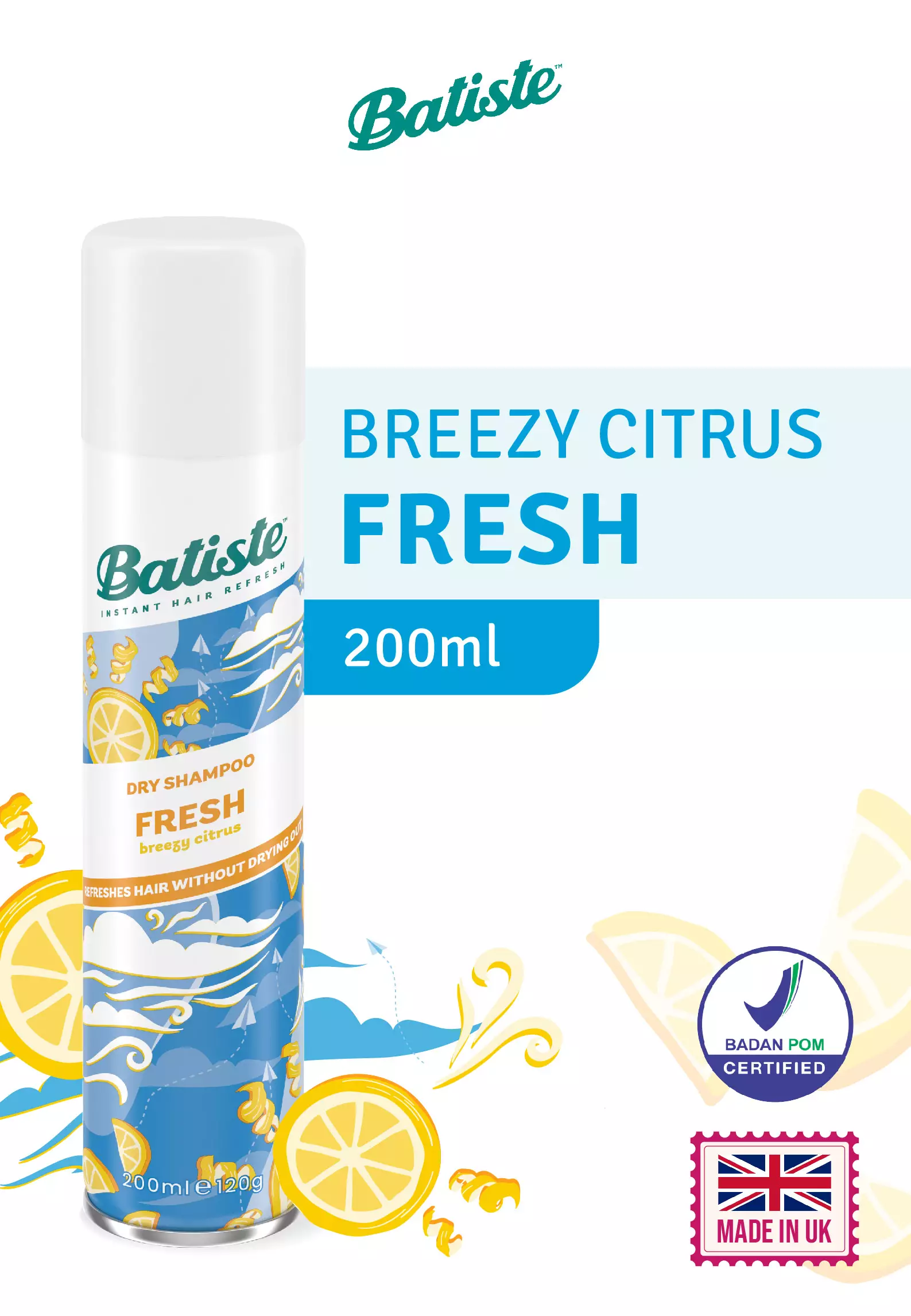 Batiste Light & Breezy Fresh Dry Shampoo 200 ml
