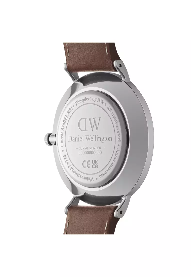 Classic Multi-Eye 40mm St Mawes Arctic Silver Blue Dial - Multi Eye Watch for men - Stainless Steel Leather Strap Watch - Fashion Watch - DW Official - Authentic