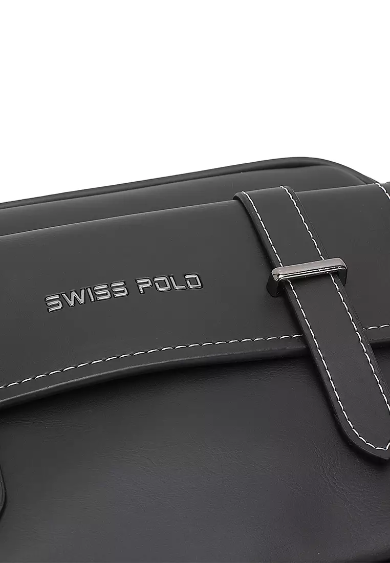 Men's Sling Bag / Crossbody Bag (Tas Selempang Pria) - Hitam