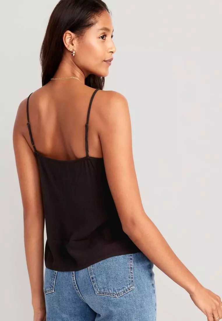Buy Old Navy Textured Ruffled Wrap-Effect Cami Top For Women 2024
