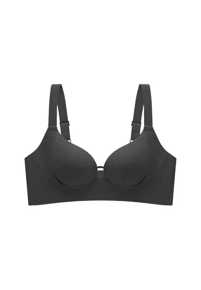Premium Miller Seamless Wireless Push Up Bra in Black