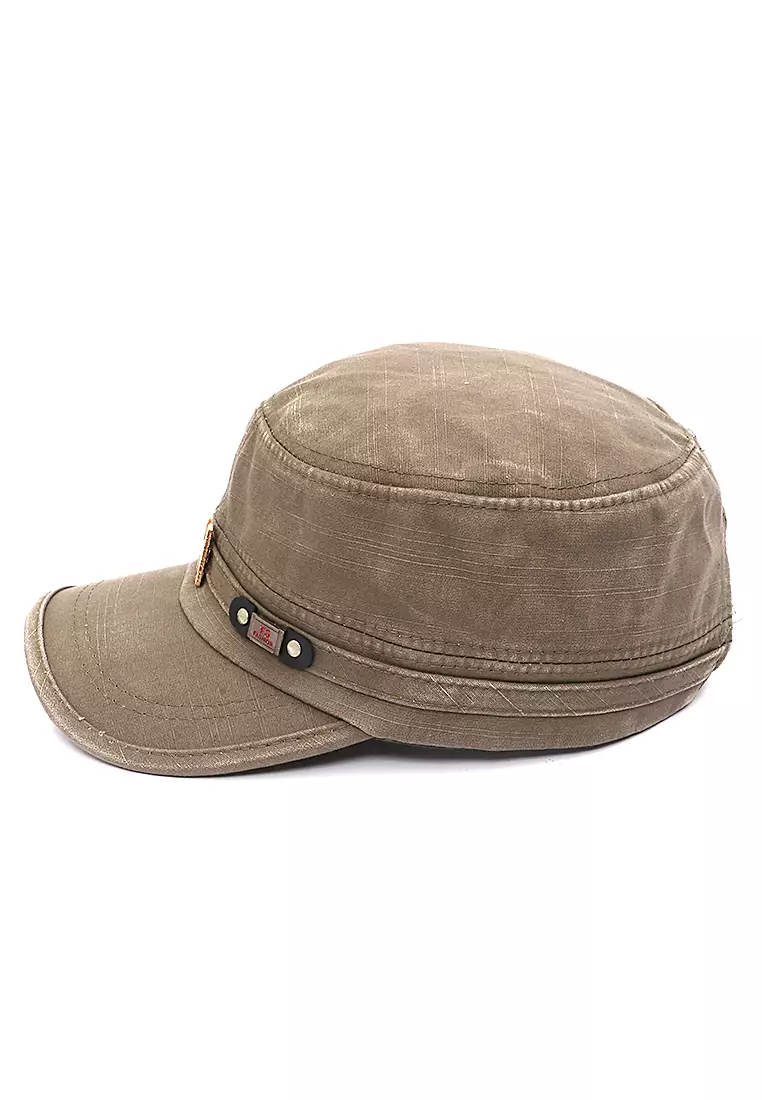 Aldrich Caps Comando Unisex Military Army Casual Strap Adjusted Material Cotton ORIGINAL - Khaki