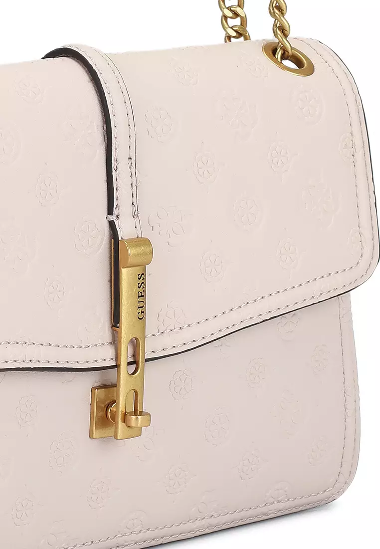 Guess James Logo Convertible Crossbody Flap Bag