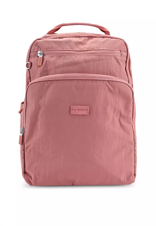 Crinkled Nylon Backpack