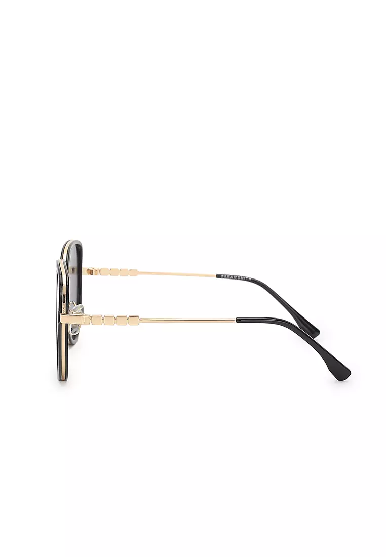 Unisex Fashion Sunglasses (Kacamata Hitam) - Hitam / Abu-Abu