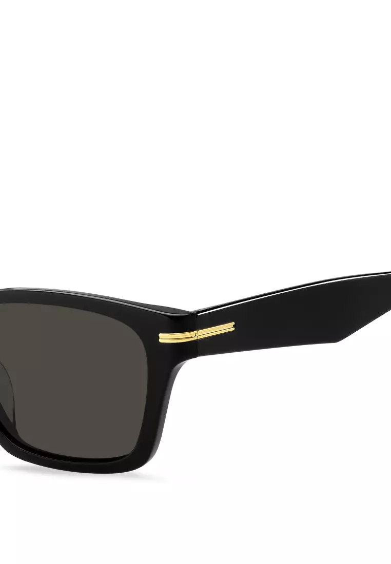 BOSS Sunglasses BOSS 1739/F/SK-807-IR, Rectangular Shape with Black color