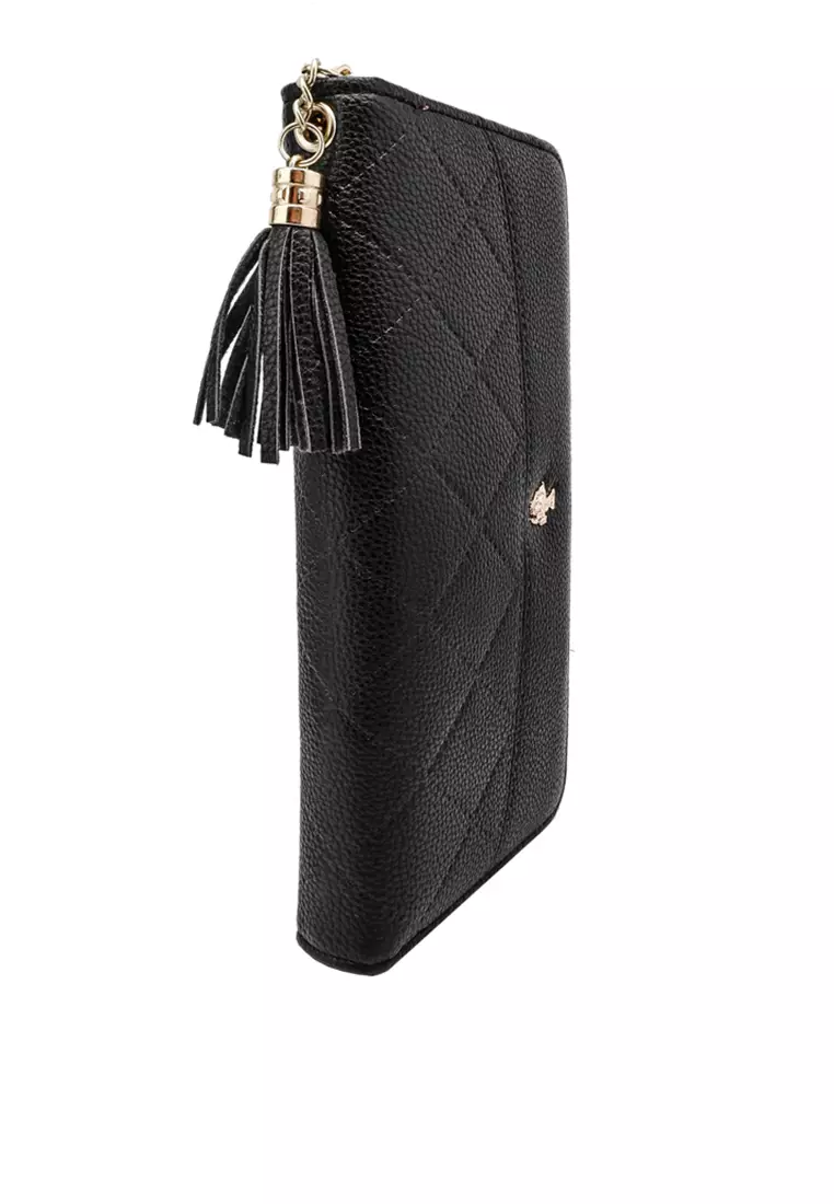 Women's Long Zipper Wallet (Dompet Panjang Ritsleting Wanita) - Hitam