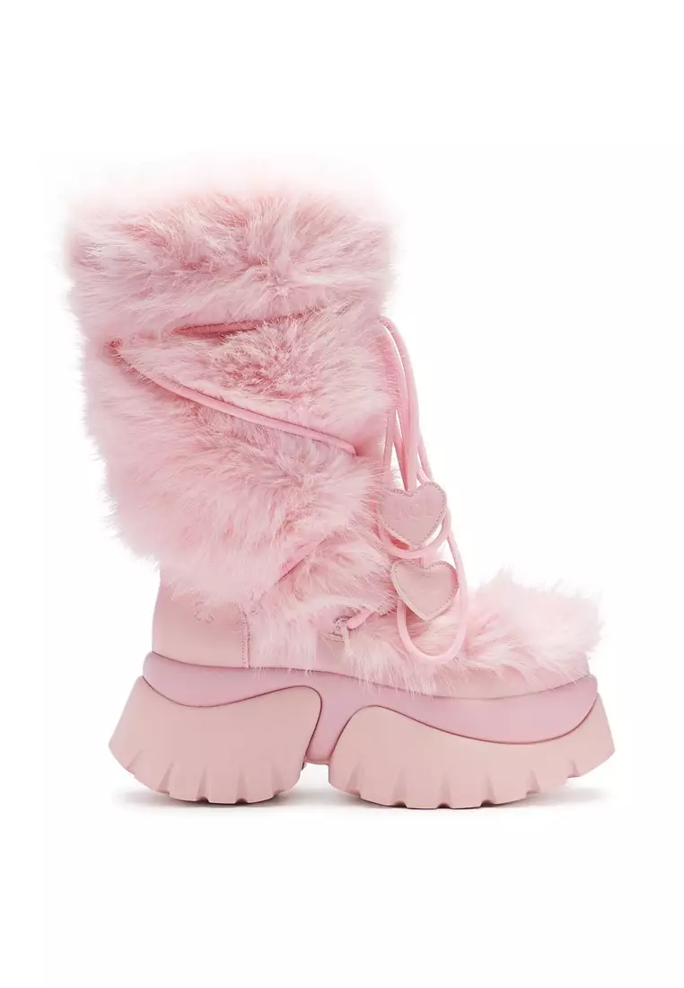 Discount on Koi Footwear  shoes - SKU: Kawaii Sasquatch Fluffy Snow Boots - Pink