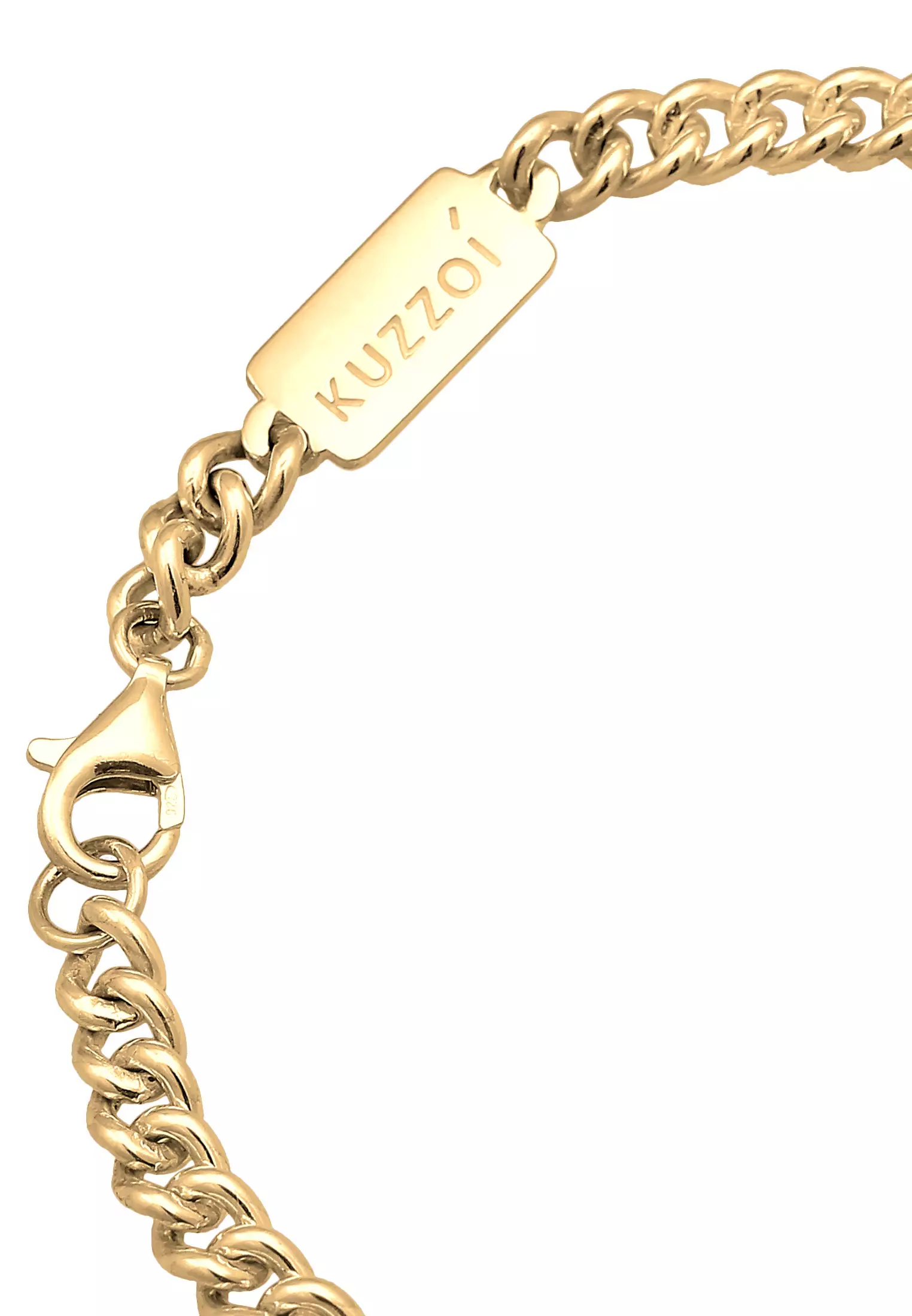 Bracelet Men Curb Massive Basic Gold Plated