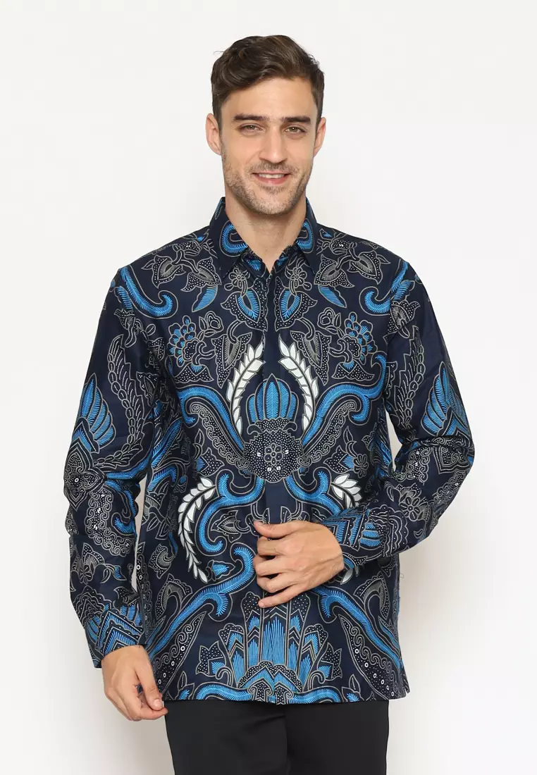 Hadinata Batik Pria Kemeja Panjang Furing Zack Zena