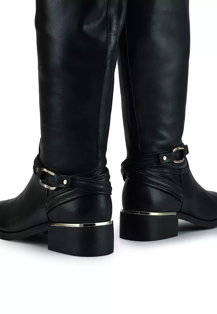 Ocynwan-Wc Wide Calf Knee High Boots