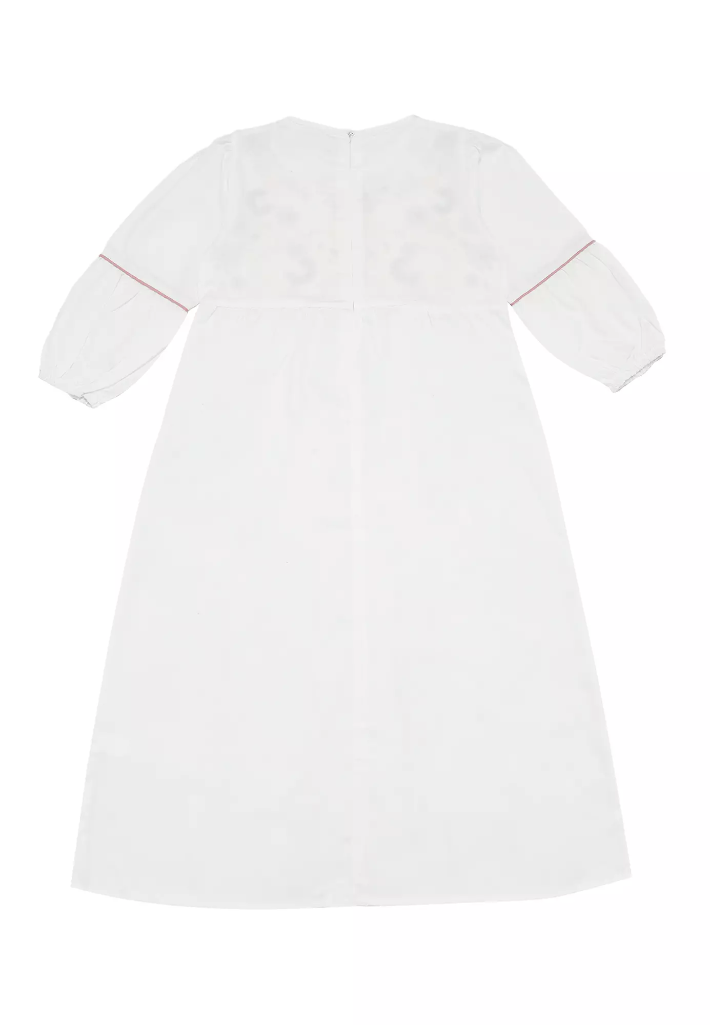 Baju Gamis Anak Perempuan Kelopak Bunga White - JOYFUL